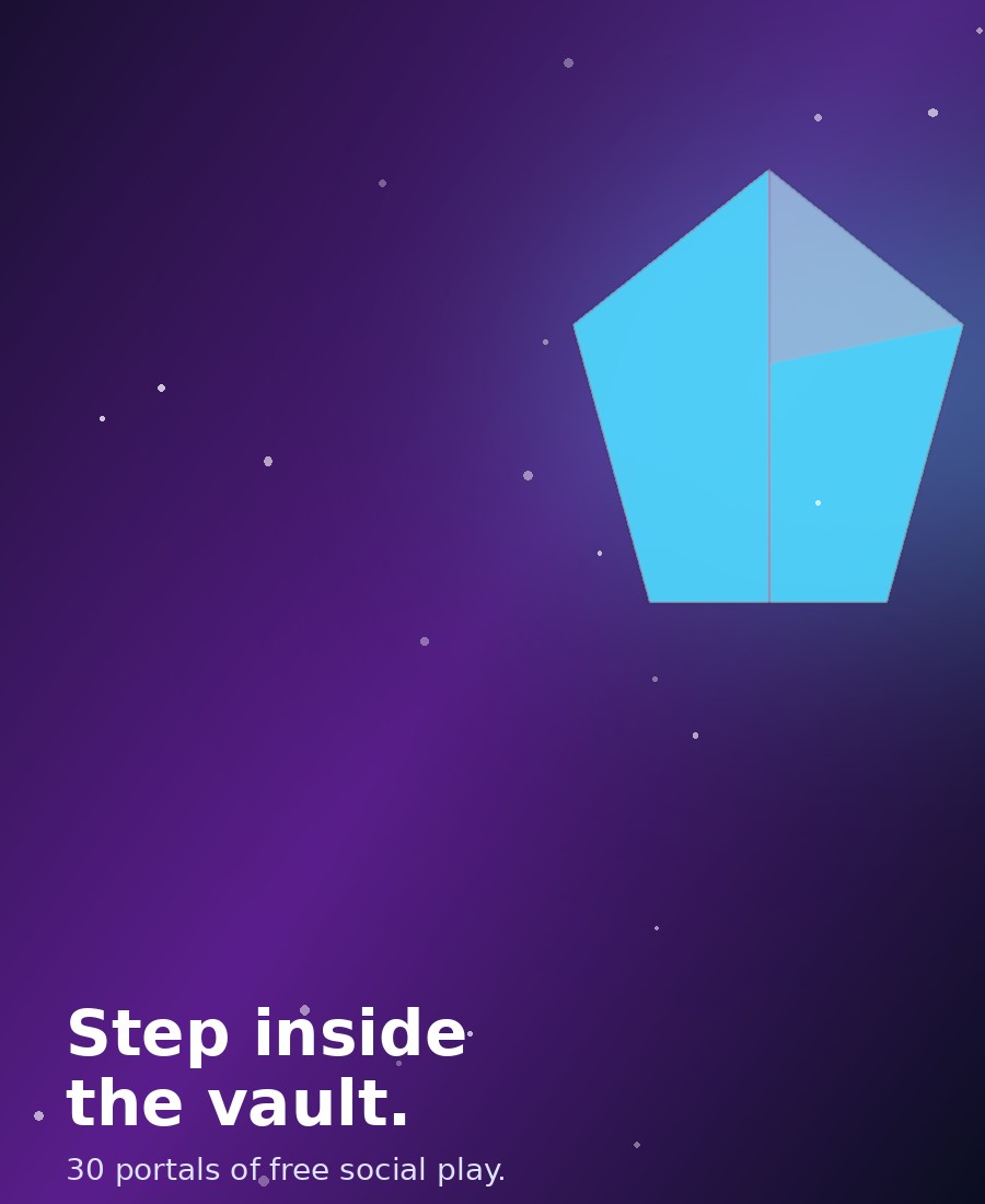 Illustration of glowing game portals
